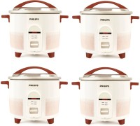 PHILIPS HL1665/00 pack of 4 Electric Rice Cooker(1.8 L, Multicolor, Pack of 2)