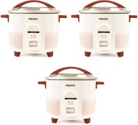 PHILIPS HL1664/00 pack of 3 Electric Rice Cooker(2.2 L, Multicolor, Pack of 4)