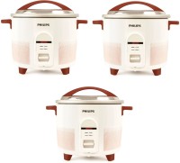 PHILIPS HL1665/00 pack of 3 Electric Rice Cooker(1.8 L, Multicolor, Pack of 2)