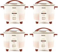 PHILIPS HL1664/00 pack of 4 Electric Rice Cooker(2.2 L, Multicolor, Pack of 4)