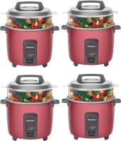 Panasonic SR-Y18FHS(E) pack of 4 Electric Rice Cooker(4.4 L, Red)
