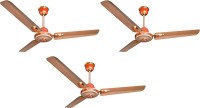 Crompton Decora Premium Ginger goldpack of 3 1200 mm 3 Blade Ceiling Fan(Ginger Gold, Pack of 3)