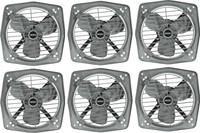 USHA aeroclean pack of 6 230 mm 3 Blade Exhaust Fan(metallic grey, Pack of 6)