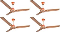 Crompton Decora Premium Ginger goldpack of 4 1200 mm 3 Blade Ceiling Fan(Ginger Gold, Pack of 4)
