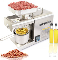 Imperium 600 Watt Organic Stainless Steel Temperature Controller Oil Press Machine (Silver Metal, Standard Size) 600 W Food Processor(Steel)