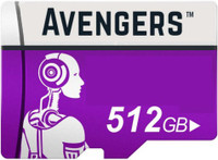 Avengers Max Data CN4 512 GB MicroSD Card Class 10 40 MB/s  Memory Card(With Adapter)