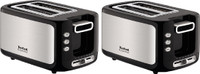 Tefal Stainless Steel Express pack of 2 850 W Pop Up Toaster(metallic grey)