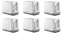 USHA PT3730 pack of 6 750 W Pop Up Toaster(White)