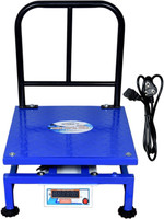 Shree-G 150KG Capacity Weighing Machine MS PAN Size 16 x 16 Inches With Double Side Green Display Weighing Scale(Blue)