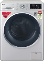 LG 8 kg Fully Automatic Front Load with In-built Heater Silver(FHT1408ANL)