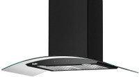 Glen CH-6063BLAC90 Auto Clean Wall Mounted Chimney(Silver, Black 1200 CMH)