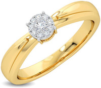 KISNA Diamond Gold Ring for Women 14kt Diamond Yellow Gold ring