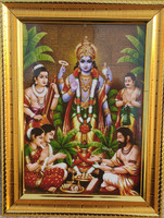 SRI BALAJI ACRALICS Satyanarayana Swamy Religious Frame