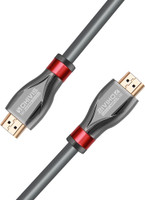 dhivis HDMI Cable 2 m Royce 8K Certified HDMI 2.1– (2 Meters) 4K 120hz, 48Gbps – VRR, eARC, HDR 10 and Dolby Vision, HDCP 2.2, 2.3, Support 4K -120Hz Tested with 4K OLED TV, PS5, RTX3080/3090, Xbox Series X(Compatible with RTX - 4K120Hz, AVR, 4K TV, PS5, Xbox SX, 4K Projectors, Metallic Grey, One Ca