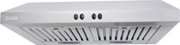 Glen Straight Line Kitchen Chimney 6000 Junior 60cm, Stainless Steel Baffle Filters, Airflow 750 m3/h Wall Mounted Chimney(Silver 750 CMH)