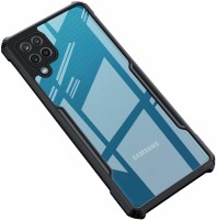 Meephone Back Cover for SAMSUNG Galaxy F22, SAMSUNG Galaxy A22(Black, Transparent, Grip Case)