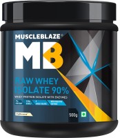 MUSCLEBLAZE Raw Whey Isolate 90% (Unflavored, 1.1lb) Whey Protein(500 g, Unflavored)