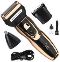 ChinuStyle Rechargeable 3in1 Detachable Professional Men Shaver Hair Clipper And Nose Trimmer Personal Care Set Hair Beard and Moustache Hair Cutting Machine Shaver For Men,Women Multigoorming kit Shaver For Men  Shaver For Men, Women(Black, Golden)