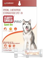 FluffyShield Spot On for Ticks and Flea Treatment, Suitable for all Dogs upto 20-40 kg weight 2.68 ml Pet Coat Cleanser(Suitable For Dog)