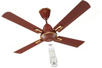 JUPITER Quadcopter Matt Brown 48" (1200 mm) BLDC Motor with Remote 4 Blade Ceiling Fan 1200 mm BLDC Motor with Remote 4 Blade Ceiling Fan(Matte Brown, Pack of 1)