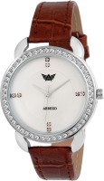 Abrexo ABX-5012-BROWN Studded Series Analog Watch For Women