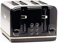 Haden 191168 815 W Pop Up Toaster(Black)