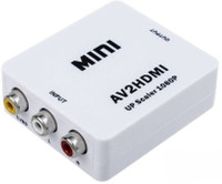 TERABYTE  TV-out Cable Terabyte MINI AV2HDMI UP SCALER 1080P HD Video Converter(White, For TV)