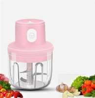 AASAVI Electric Wireless Mini Garlic Chopper | Portable Mini Food Chopper with USB Charging | Powerful Small Food Processor Masher Blender for Baby Food, Fruits, vegetable, Meat, Nuts & many more Electric Vegetable Chopper(Mini Processor, USB Cable)