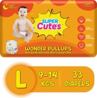 Super Cute's | Wonder Pullups | Pant Style Premium Diaper | For Superior Absorption - L(33 Pieces)