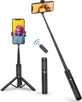 Curated Cart Bluetooth Extendable Selfie Stick with Led Light Wireless Remote and Tripod Stand for All Mobiles Bluetooth Selfie Stick (Black, Remote Included - Pack of 1) Bluetooth Selfie Stick(Black, Remote Included)