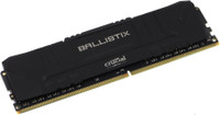 Crucial 2666Mhz Ballistix Performance Desktop & Gaming Memory (Black) (No RGB) with 10 Years Warranty DDR4 8 GB (Dual Channel) PC D RAM (BL8G26C16U4B- 8GB DDR4-2666)(Black)