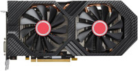 XFX Radeon AMD/ATI XFXRadeonRX580GTSBlackEdition 1405 MHz OC+, 8GB 256-bit GDDR5, DX12 VR Ready, Double Dissipation, Dual BIOS, PCI-E AMD Graphics Card (RX580P8DFD6) 8 GB DDR5 Graphics Card(Black)