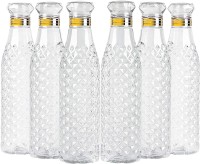 AneriDEALS Crystal Clear Water Bottle for Fridge, for Home Office Gym School Boy, Unbreakable 1000 ml Bottle(Pack of 6, Clear, Plastic)