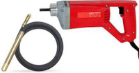 Al Hutaib High Quality Electric Concrete Vibrator 35mm With 1.5 Needle Handheld Cement Soil Mixer Bulit-in Cement Vibrator Construction Tools Pistol Grip Drill Angle Drill(35 mm Chuck Size)
