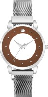 LOREO Magnetic Buckle Silver Analog Watch  - For Girls