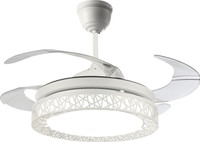 Kanz Enterprises K-1524 White 1067 mm BLDC Motor with Remote 4 Blade Ceiling Fan(White, Pack of 1)