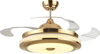 Kanz Enterprises K-1630 Golden 1067 mm BLDC Motor with Remote 4 Blade Ceiling Fan(Gold, Pack of 1)