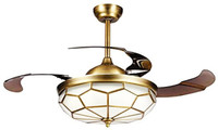 Kanz Enterprises K-414A 1067 mm Remote Controlled 4 Blade Ceiling Fan(Brown, Pack of 1)