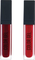COLOR GEL High Definition Waterproof, liquid Matte Lipstick,Smudge proof,Ultra Smooth,Forever Matte liquid Lipstick,True Matte,Super Stay Matte,Long Lasting Combo Pack(Red, Garnet, 2)