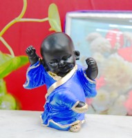 ArtofDot Home decor showpieces buddha statue for home decor Decorative Showpiece  -  13 cm(Polyresin, Blue)