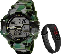 Eagle fly EF_Military Multi-Function Stylish Sports PU Strap Amazing Look Cool Style Digital Watch Digital Watch  - For Men