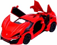 RUTVI Scaled DIE CAST Metal Pull Back HYPERSPORT Racing Toy CAR for Kids. | with LED Light Effects and Music. | Very Stylish and Premium Design. | Miniature Scaled Models Toy CAR.(Black)