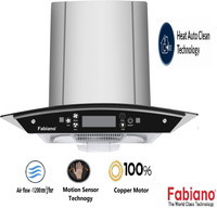 Fabiano PRIME SS AUTO CLEAN MOTION SENSOR 60cm Auto Clean Wall Mounted Chimney(Silver 1300 CMH)