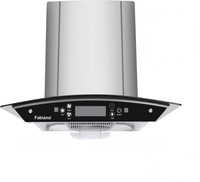 Fabiano PEARL SS AUTOCLEAN WITH MOTION SENSOR 60cm Auto Clean Wall Mounted Chimney(Silver, Steel 1200 CMH)