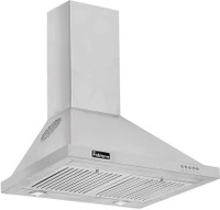 Fabiano RAY SS 60cm unique Wall Mounted Chimney(Silver 1100 CMH)