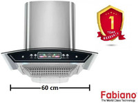 Fabiano Gemini SS 60cm Wall Mounted Chimney(Silver 1230 CMH)