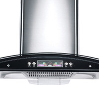 Fabiano Gemini SS 90cm Wall Mounted Chimney(Silver 1230 CMH)