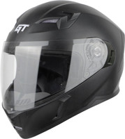 Steelbird SBA-21 GT Full Face ISI Certified Helmet Motorbike Helmet(Dashing Black with Clear Visor)