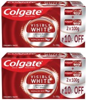 Colgate Visible White Sparkling Mint - 200gm Saver Pack (Pack of 2) Toothpaste(400 g, Pack of 2)