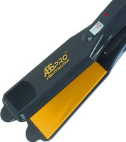 Abs Pro Professional Feel Hair Straightener With 4 X Protection Coating Gold Women's Straightening Styler Machine for Hair Saloon 4 X Protection Gold Coating Electric Hair Styler Corded Electric Hair Styler Hair Straightener(Grey)